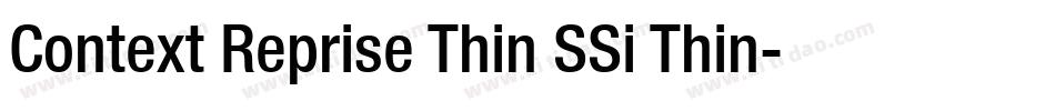 Context Reprise Thin SSi Thin字体转换